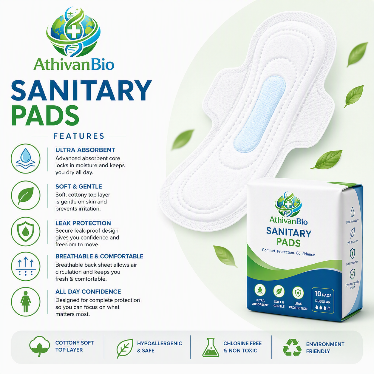 Sanitary Pads Features